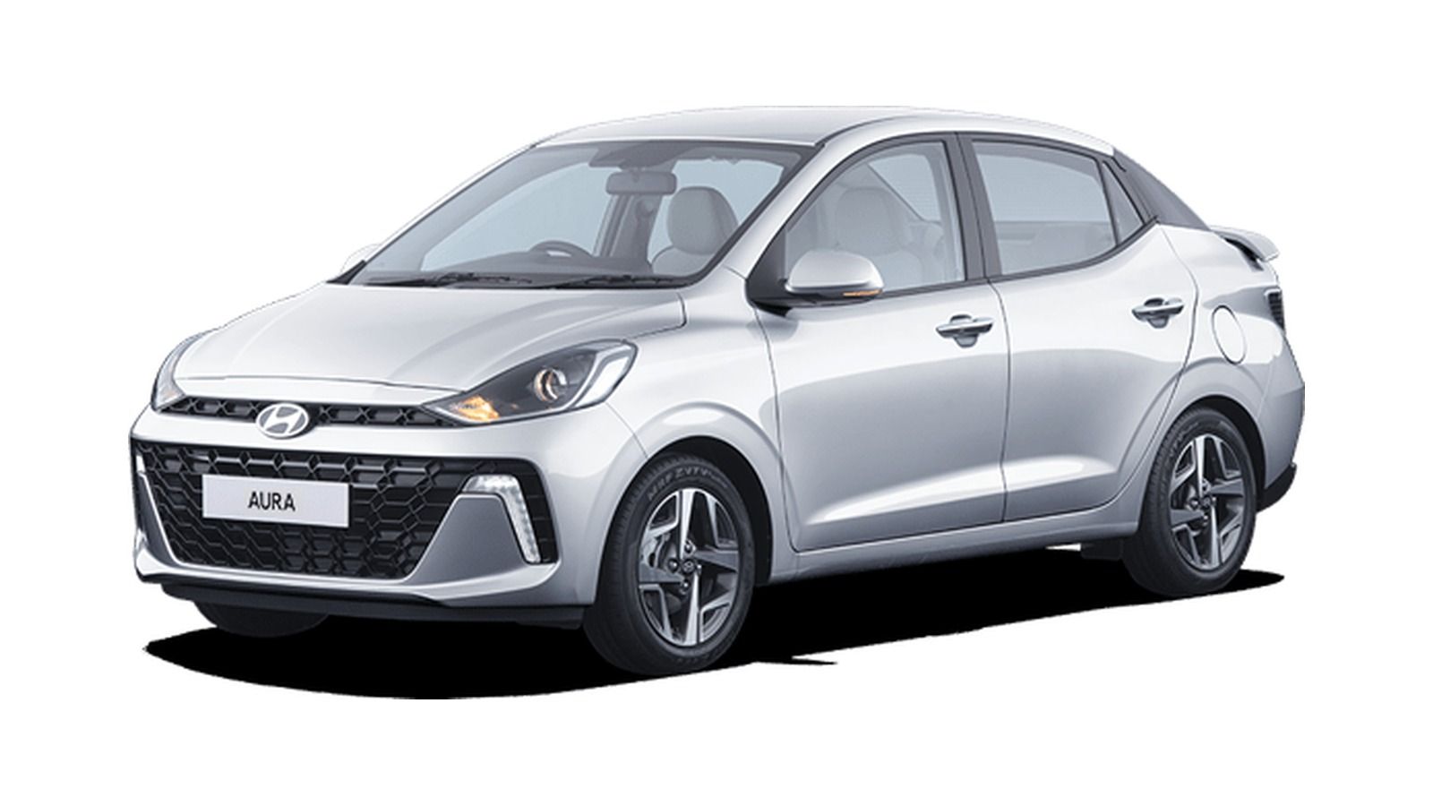 Hyundai Aura in Typhoon Silver