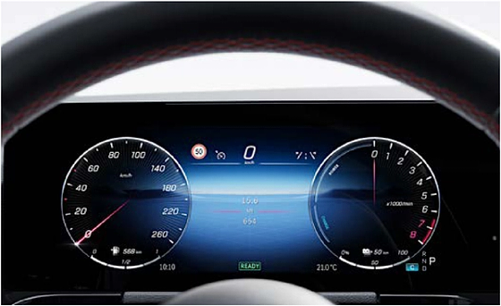 Mercedes-Benz GLA, Fully digital instrument display with a 10.25-inch screen