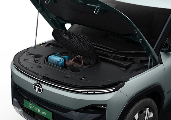 Tata Sierra EV, Front frunk storage adds extra carrying capacity under the bonnet