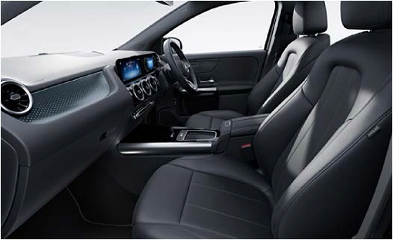 Mercedes-Benz GLA, Comfort front seats in ARTICO man-made leather with a black cabin