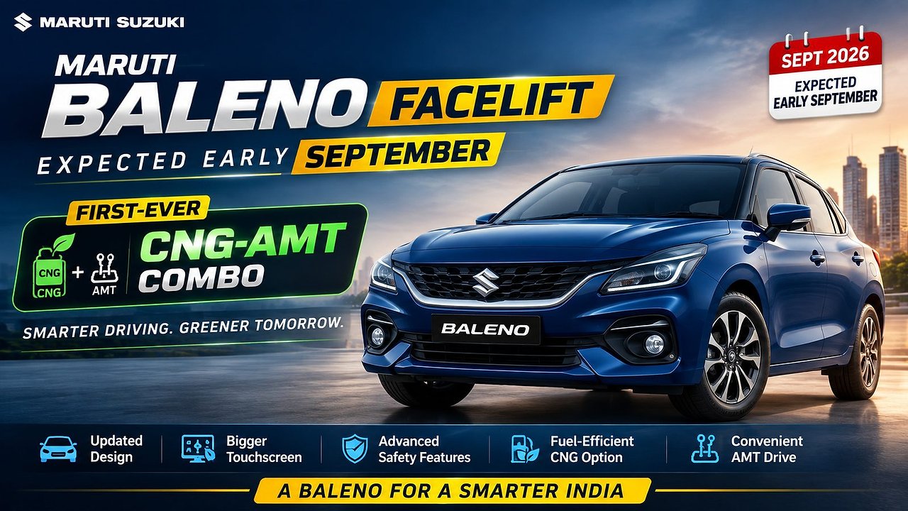 Maruti Baleno facelift expected early September with first-ever CNG-AMT combo