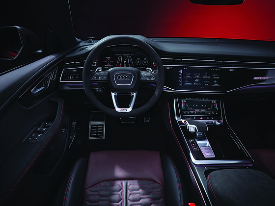 Audi RS Q8 Performance, Audi virtual cockpit plus with RS layout and dual MMI touchscreens