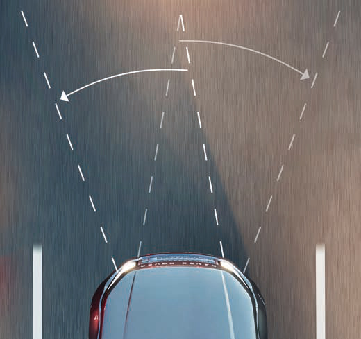 Land Rover Range Rover Evoque — Adaptive LED headlights with cornering beams that follow the road.