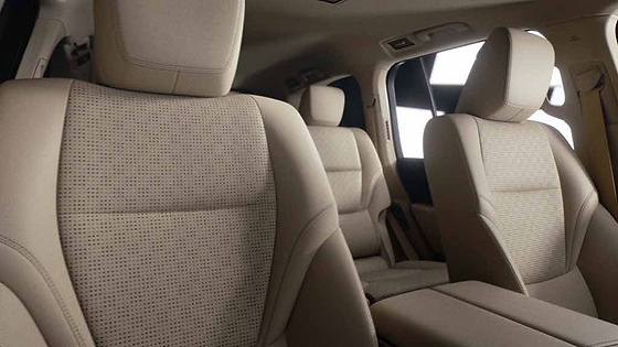 Toyota Land Cruiser, Perforated leather-accented front seats