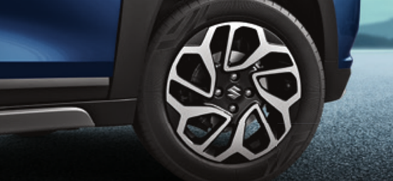 Maruti Suzuki Fronx, Geometric precision-cut dual-tone alloy wheels