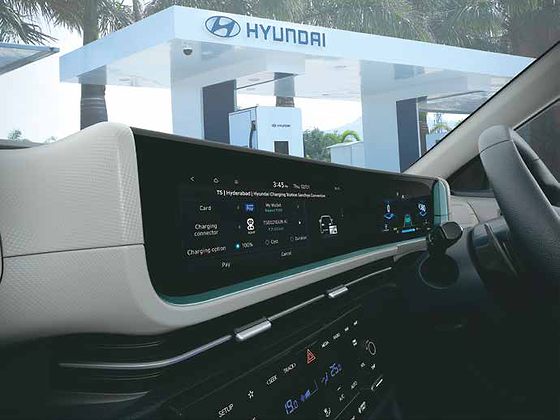 Hyundai Creta Electric, In-car payment for EV charging