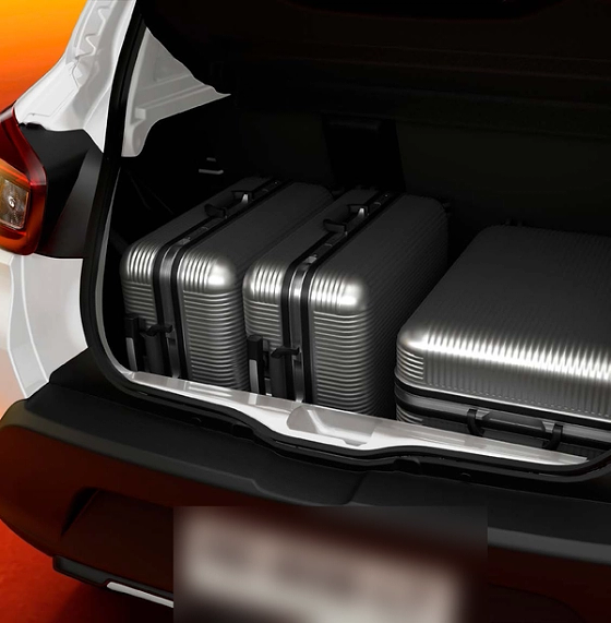 Renault Kwid, 279-litre boot that expands to 620 litres with the rear seatback folded.