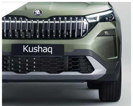 Skoda Kushaq, LED fog lamps and Park Pilot parking sensors on the front bumper