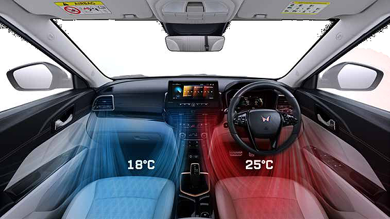 Mahindra XUV 3XO EV, Dual-zone automatic temperature control