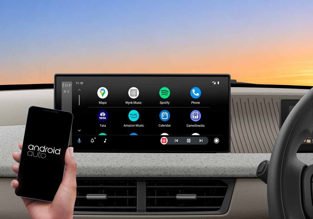 Tata Aeris, Wireless Android Auto and Apple CarPlay, paired without a cable