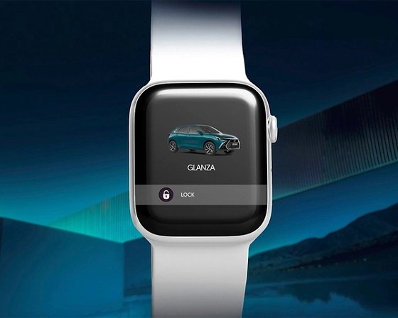 Toyota Glanza, Smartwatch connectivity to lock, unlock and check the car from the wrist