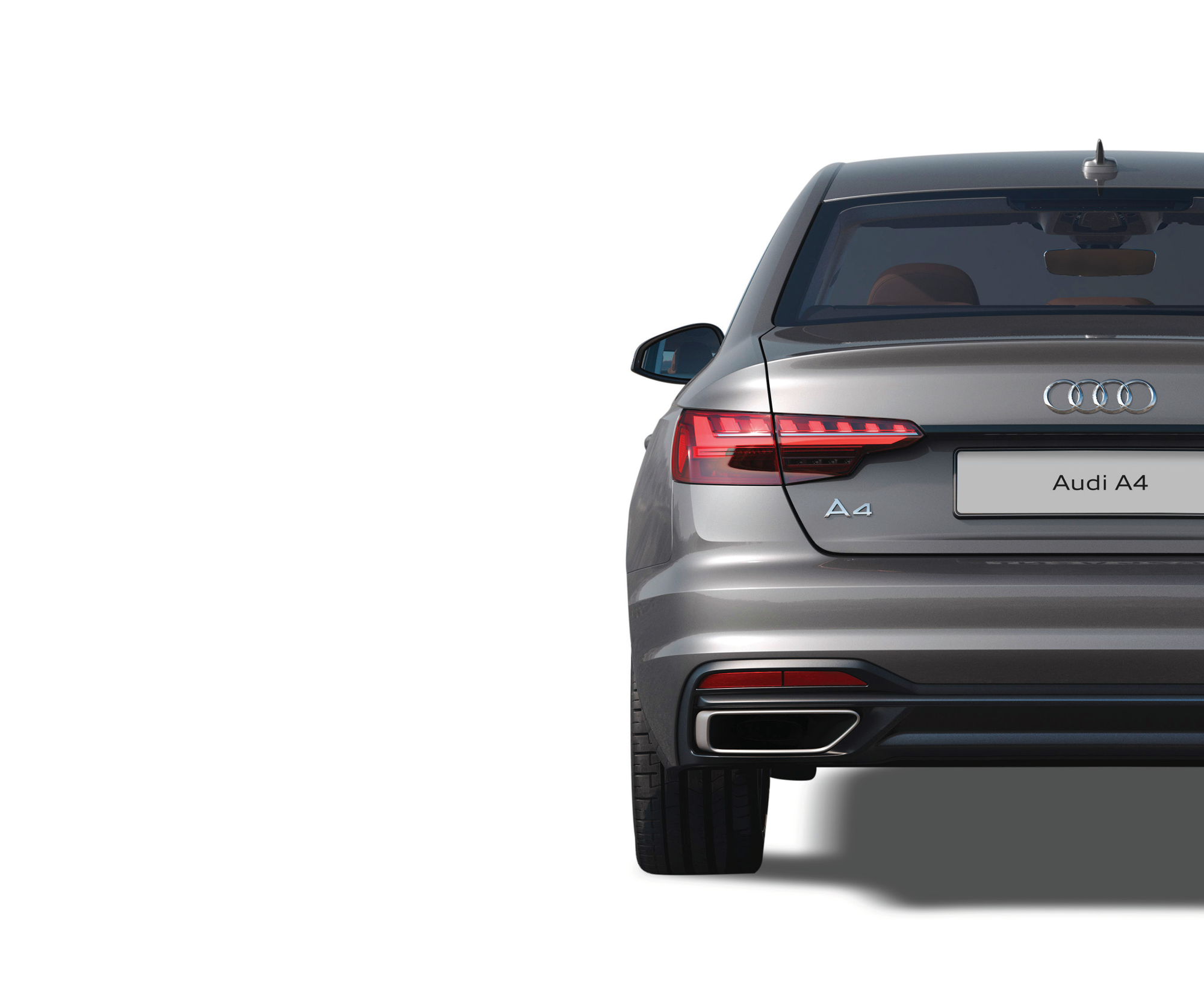 Audi A4 — Rear design with LED tail-lamps and twin exhaust tips
