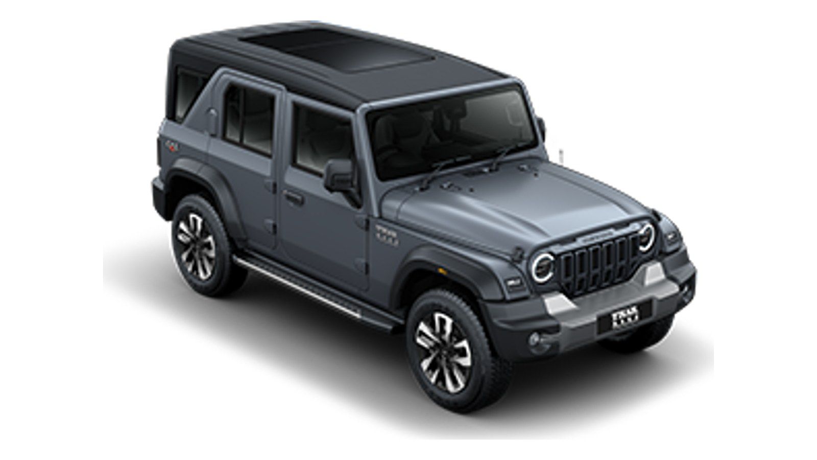 Mahindra Thar Roxx in Battleship Grey (Black roof)