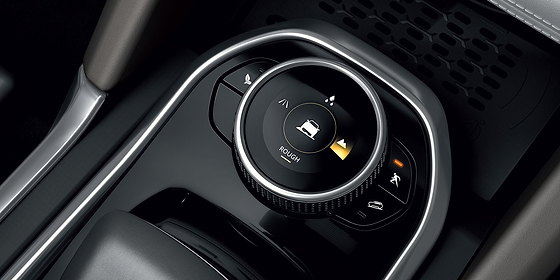 Tata Safari, Bejeweled terrain response selector with LED display: Normal, Rough and Wet modes