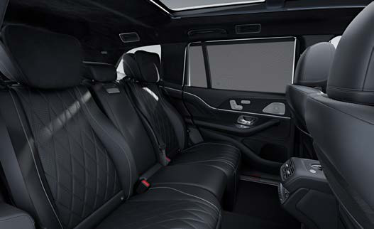 Mercedes-Benz Mercedes-Maybach GLS — Electrically retractable sun blinds on the rear-door windows
