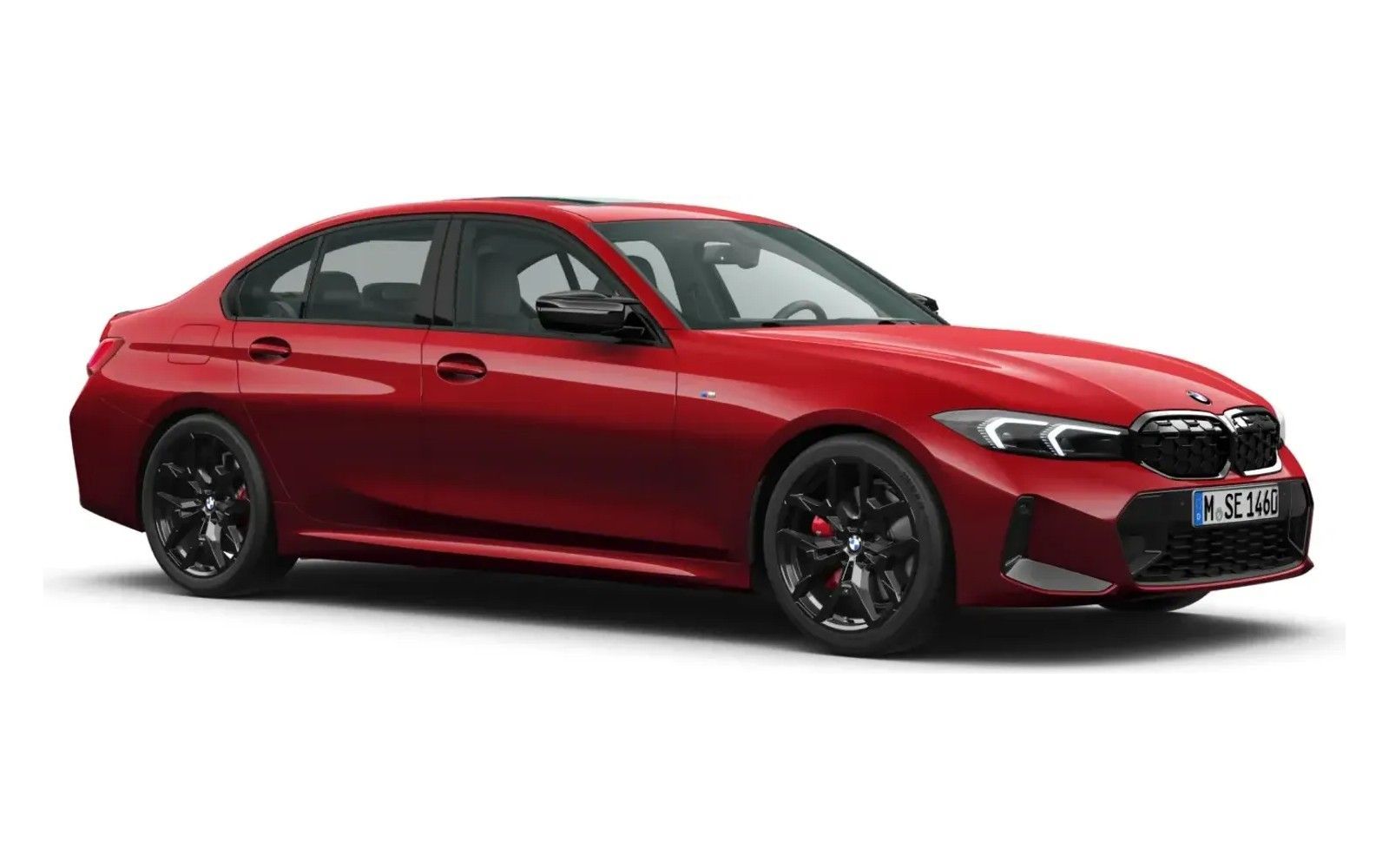 BMW M340i in Fire Red metallic