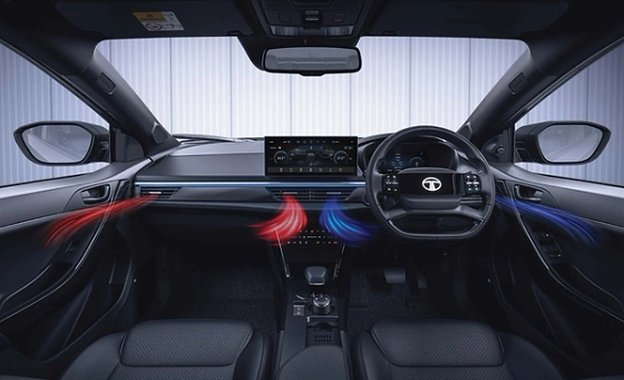 Tata Curvv, Twin Zone Climate Concierge air conditioning with individually controlled temperatures for driver and co-driver.