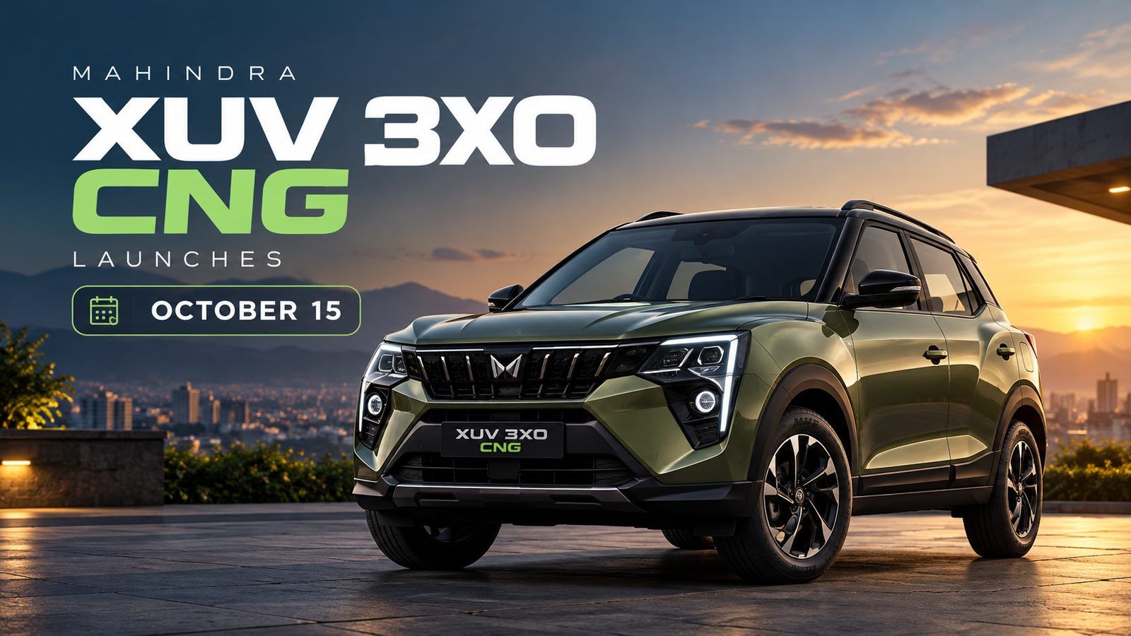 Mahindra XUV 3XO CNG launches October 15: India's 3rd compact SUV with factory CNG
