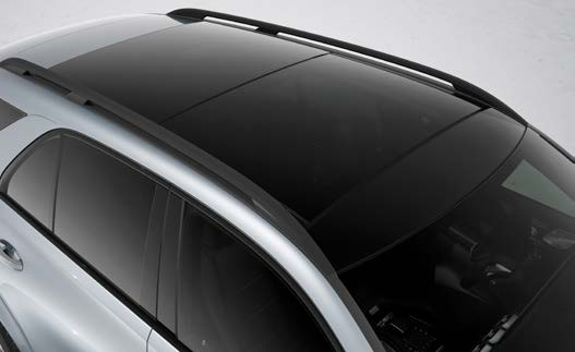 Mercedes-Benz GLE — Panoramic sliding sunroof spanning the roof.