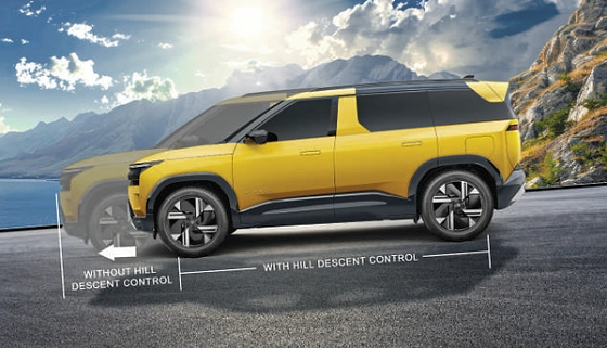 Tata Sierra, Hill Descent Control keeps downhill speed steady and composed