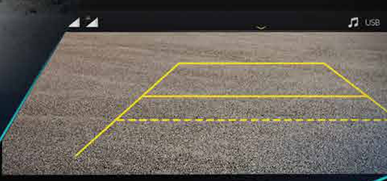 Mahindra XUV400, Reverse camera with adaptive guidelines