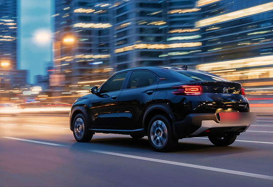 Citroën Basalt X, Athletic on-road stance of the Basalt X SUV-Coupé