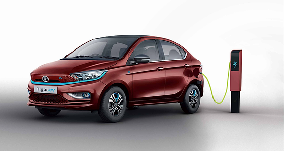 Tata Tigor EV, Home and on-road charging options: DC fast charging takes the battery from 10% to 80% in 59 min, while a 15A socket or AC home wallbox charges 10% to 100% in 9.4 hours