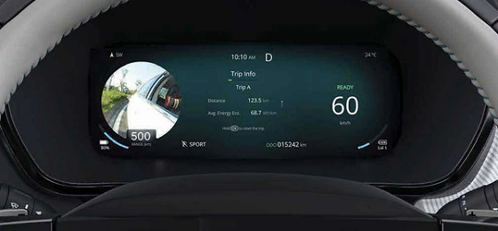 Tata Harrier EV, Blind Spot View Monitor streams a real-time camera feed of the blind spot to the cluster or infotainment screen