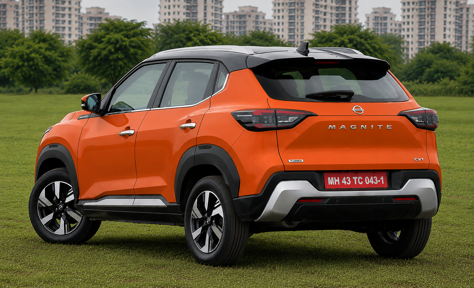 Nissan Magnite in Sunrise Copper Orange