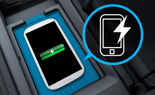 Mercedes-Benz Mercedes-AMG GLE 53 Coupe — Wireless charging tray for a compatible smartphone in the centre-console storage
