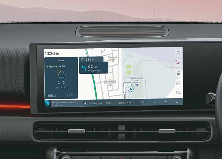 Hyundai Venue N Line — Connected ccNC navigation with turn-by-turn directions