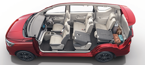 Maruti Suzuki Ertiga, Smart Flexi seating with fold-flat second and third rows for cargo