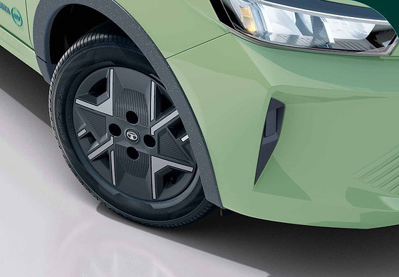 Tata Tiago EV, R14 Hyperstyle wheels with textured wheel-arch cladding