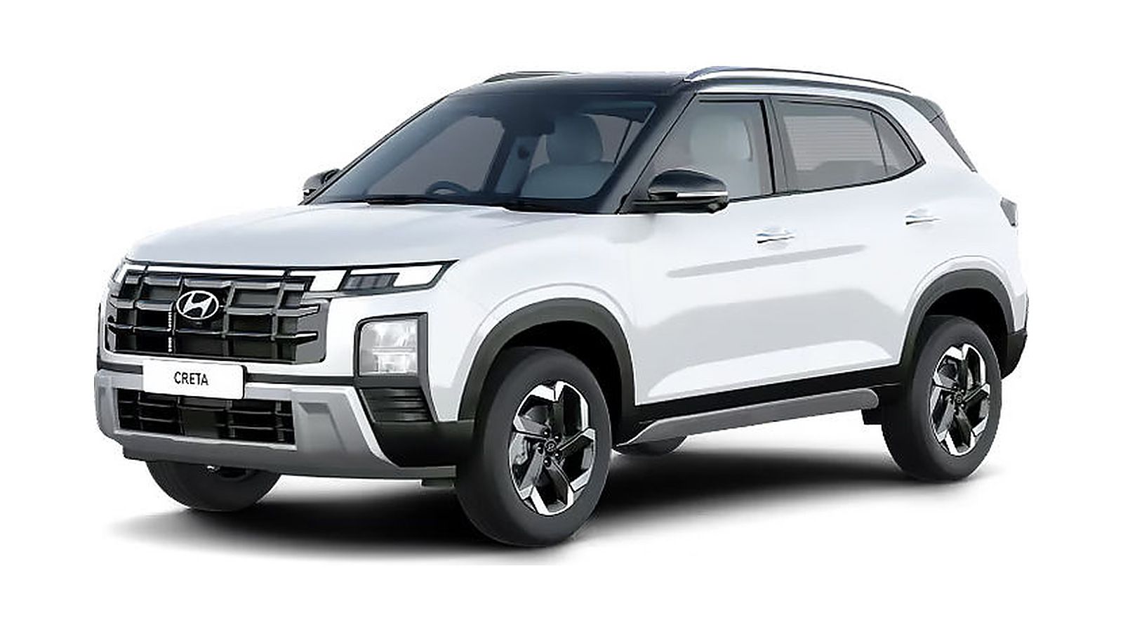 Hyundai Creta in Atlas White with Titanium Black