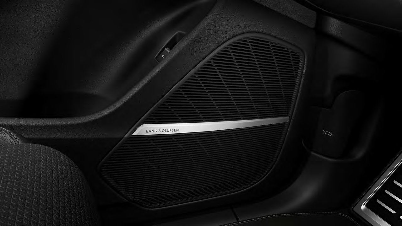 Audi Q7 — Bang & Olufsen premium sound system speaker set into the door trim