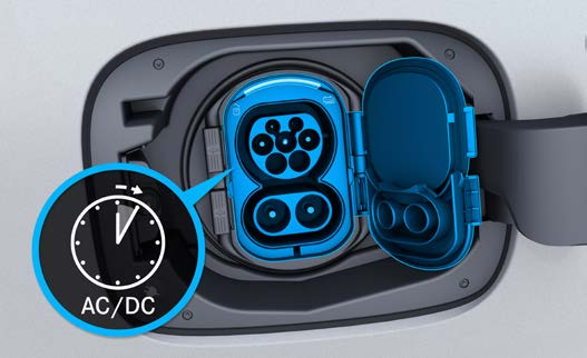 Mercedes-Benz Mercedes-AMG EQS 53 4MATIC+ — Combined AC and DC (CCS) charging ports
