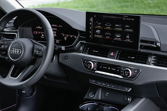Audi A4, MMI touchscreen infotainment with dual-zone climate controls