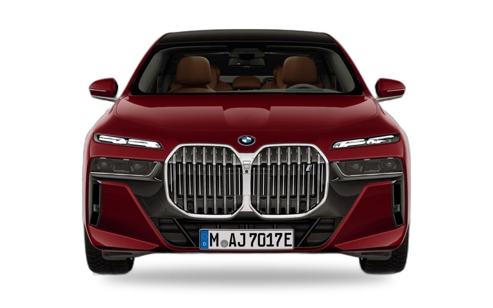 BMW i7 in BMW Individual Aventurine Red Metallic