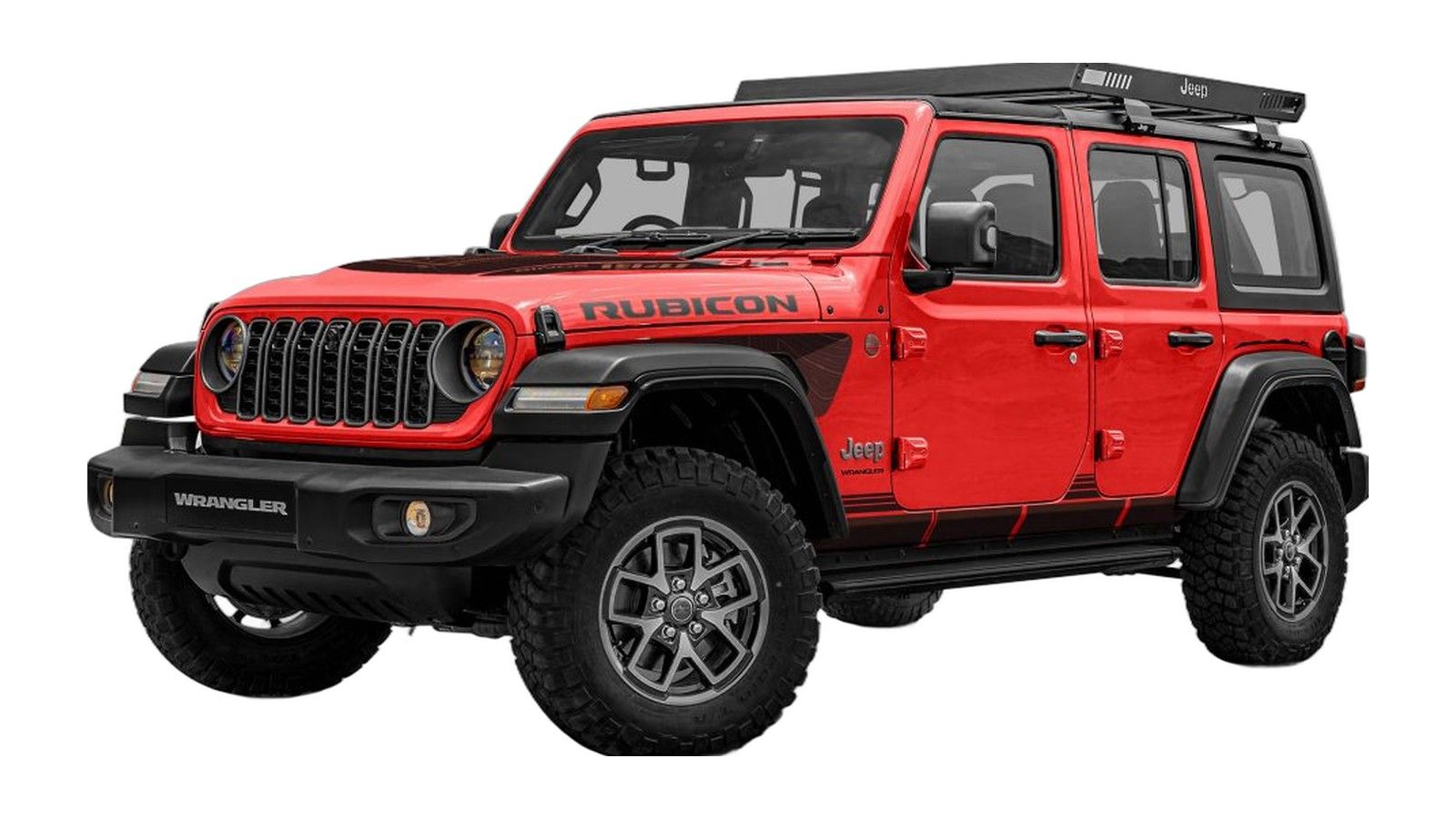 Jeep Wrangler in Firecracker Red