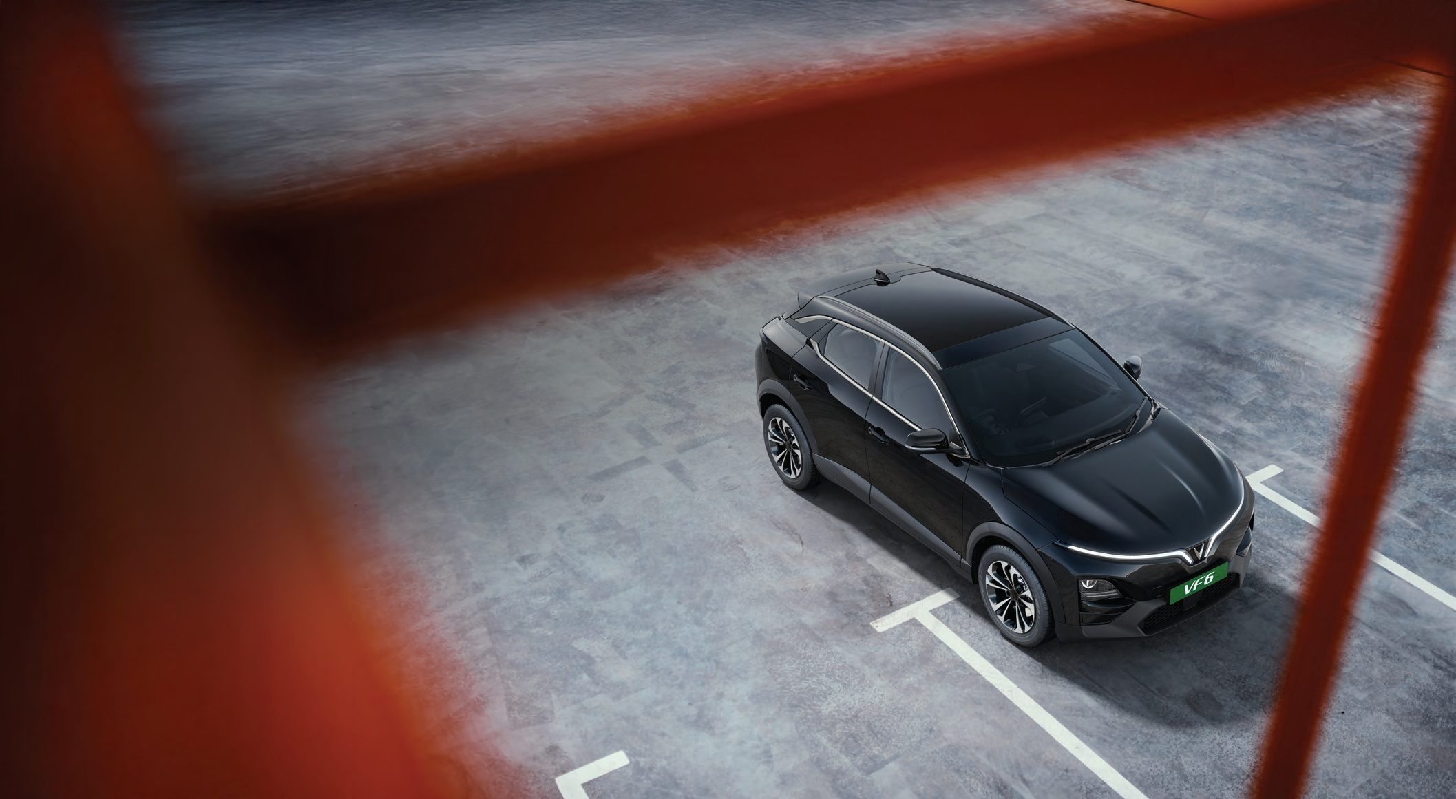 VinFast VF 6 — Edge-to-edge panoramic glass roof
