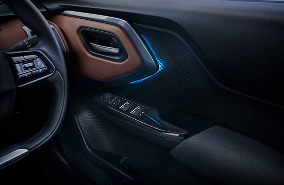 Toyota Urban Cruiser Ebella, Ambient interior lighting with multiple colour options