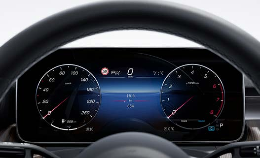 Mercedes-Benz Mercedes-AMG GLC 43 4MATIC Coupe, 12.3-inch fully digital AMG driver display with five selectable content styles.
