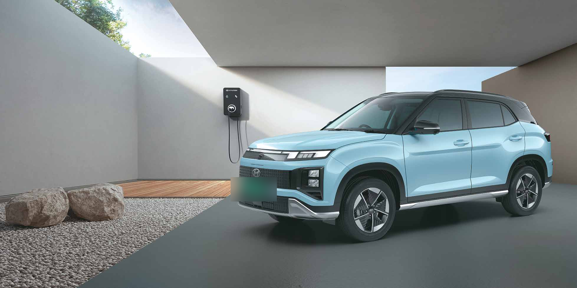 Hyundai Creta Electric — 11 kW smart connected wall box charger for fast AC home charging