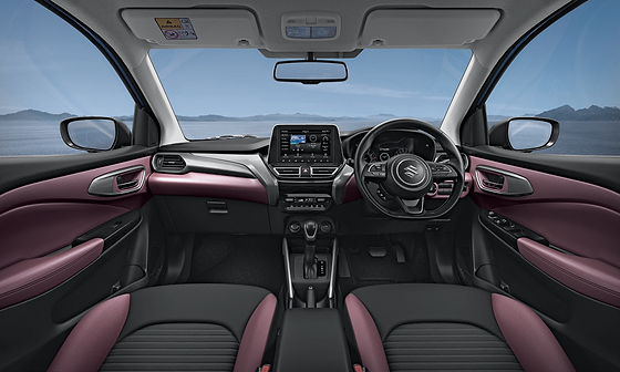 Maruti Suzuki Fronx, Dual-tone plush cabin with forged-metal-finish dashboard