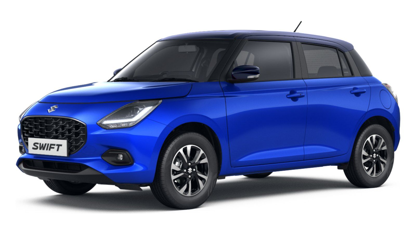 Maruti Suzuki Swift in Luster Blue with Bluish Black Roof