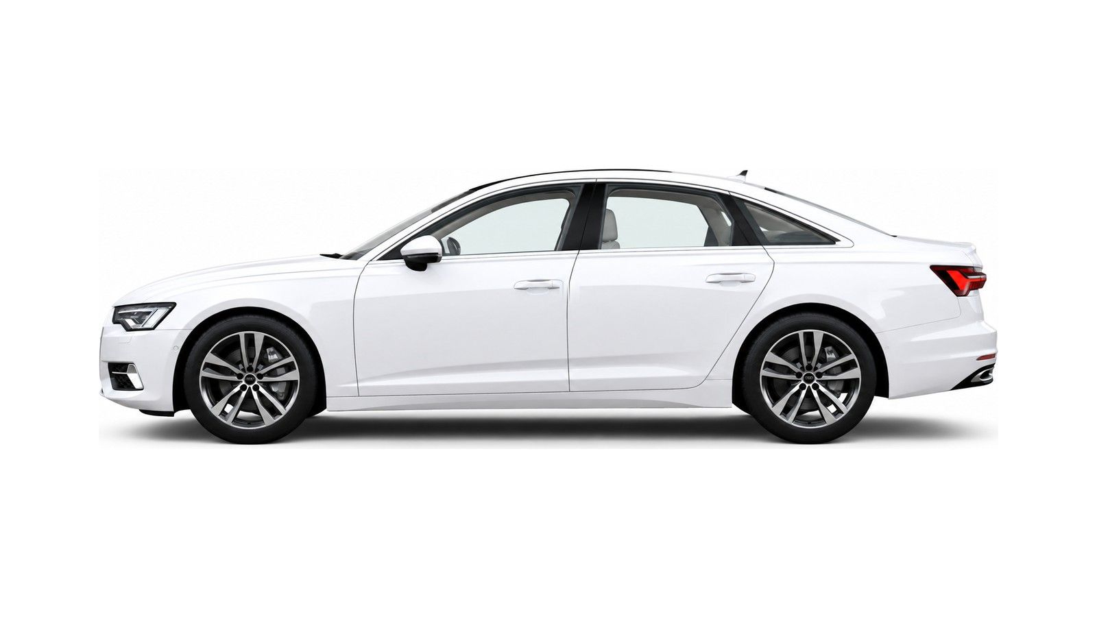 A6 in Glacier White colour