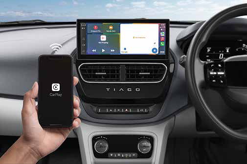 Tata Tiago NRG, Wireless Apple CarPlay and Android Auto connectivity