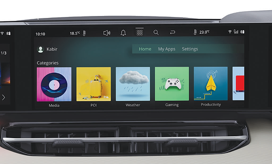 Tata Sierra, Arcade Suite of 28+ curated apps for gaming, streaming and browsing on the central and passenger screens