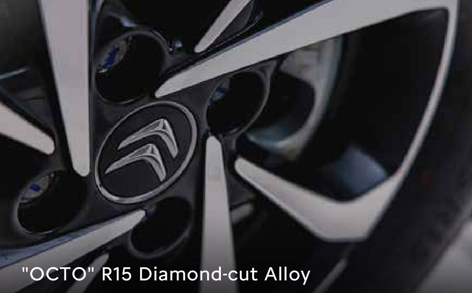 Citroën C3 X — "OCTO" R15 diamond-cut alloy wheels