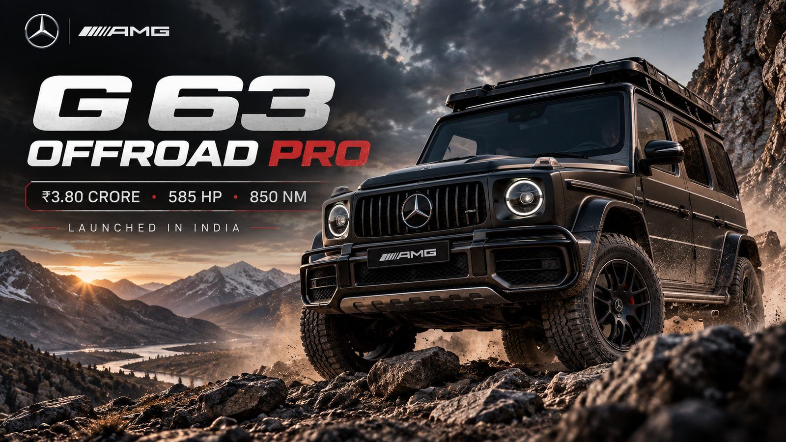 Mercedes-AMG G 63 Offroad Pro launched in India at ₹3.80 crore